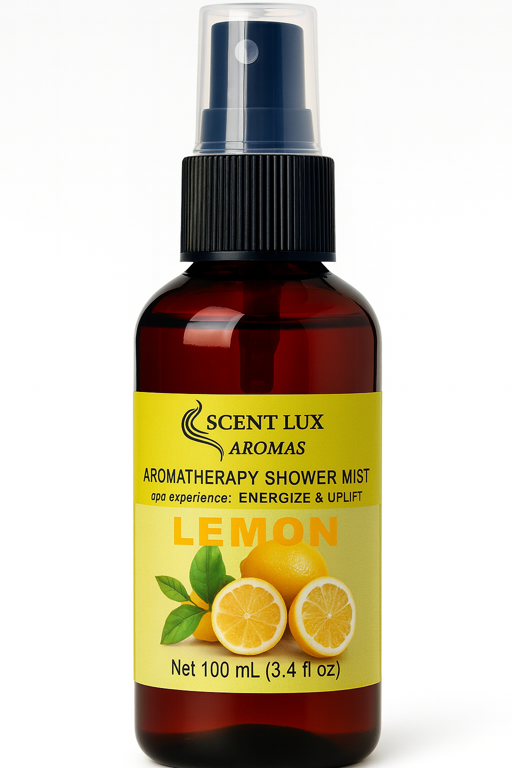 Limón — Bruma de ducha de aromaterapia ENERGIZANTE Y REVITALIZANTE